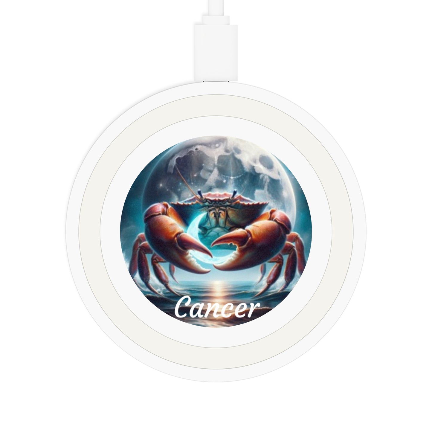 Cancer Zodiac Sign Quake Wireless Charging Pad