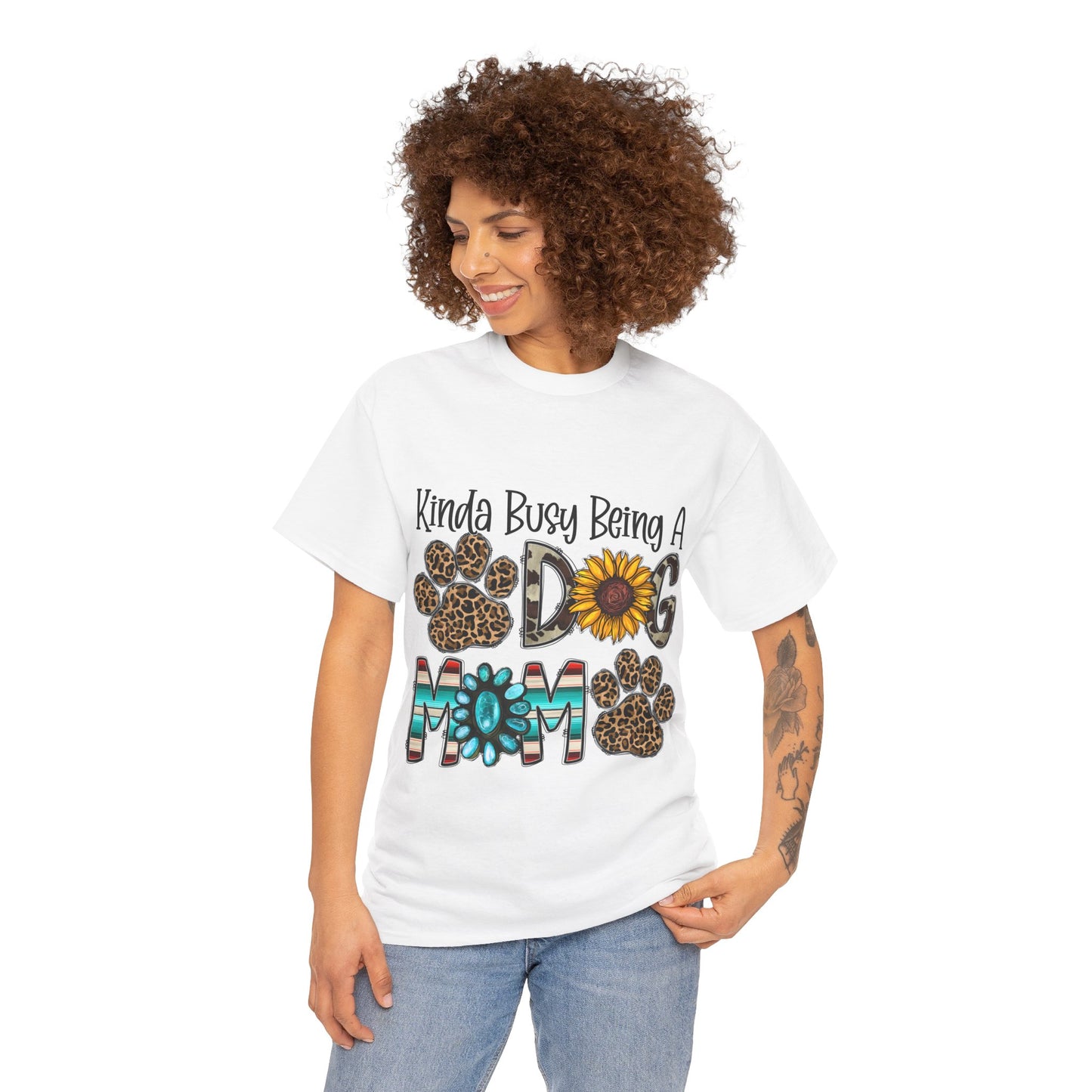 Busy Dog Mom Unisex Heavy Cotton Tee