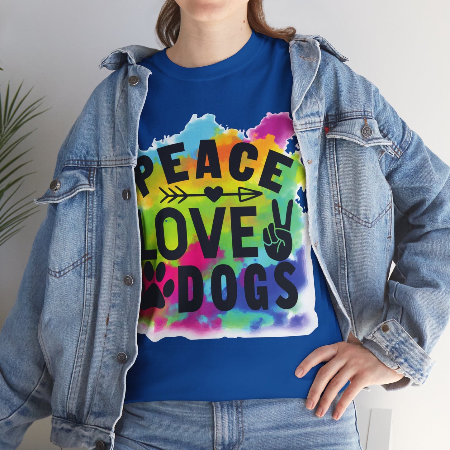 Peace Love Dogs Unisex Heavy Cotton Tee