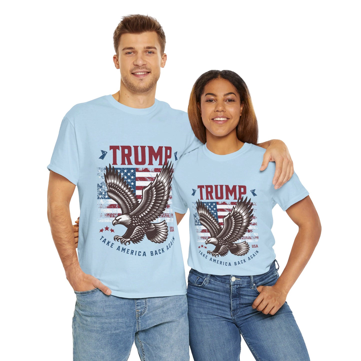 Trump MAGA Eagle Unisex Heavy Cotton Tee