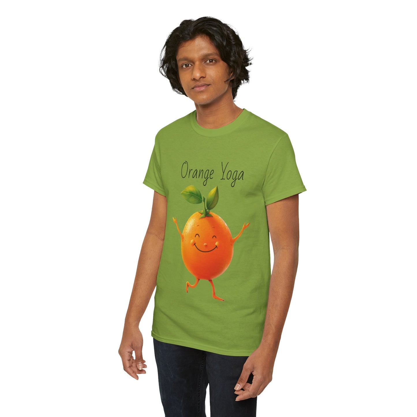 Orange Yoga Unisex Heavy Cotton Tee