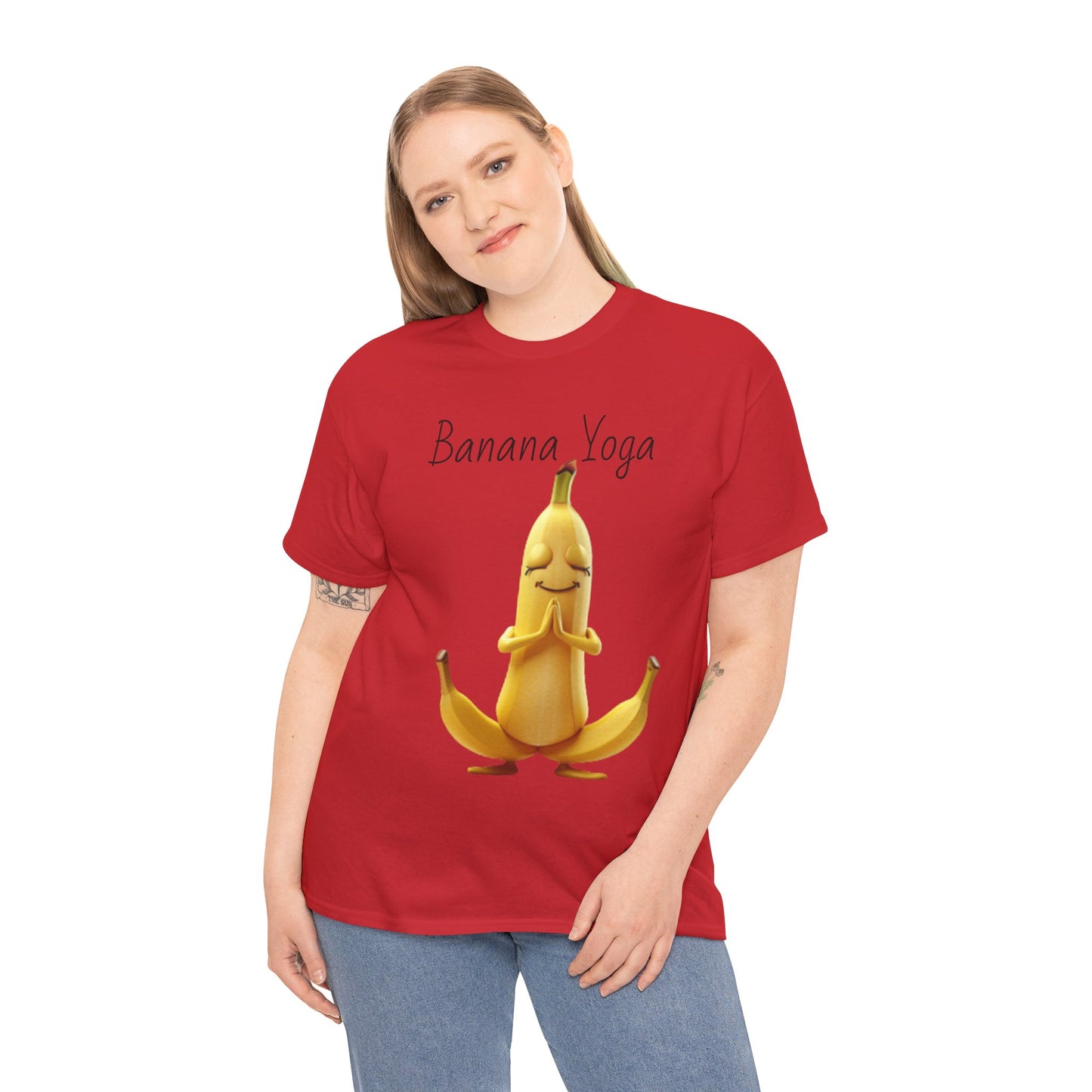 Banana Yoga Unisex Heavy Cotton Tee