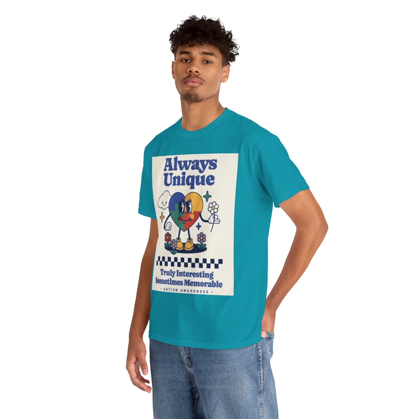 Always Unique Autism Awareness Unisex Heavy Cotton Tee