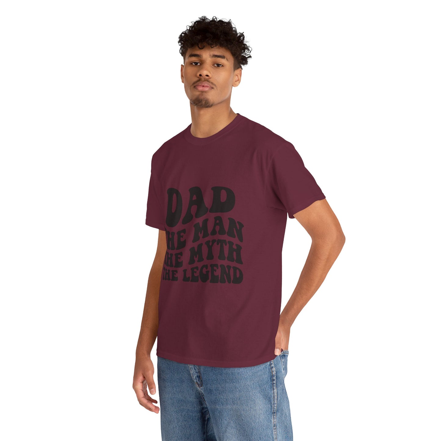 Dad Man Myth Legend Unisex Heavy Cotton Tee