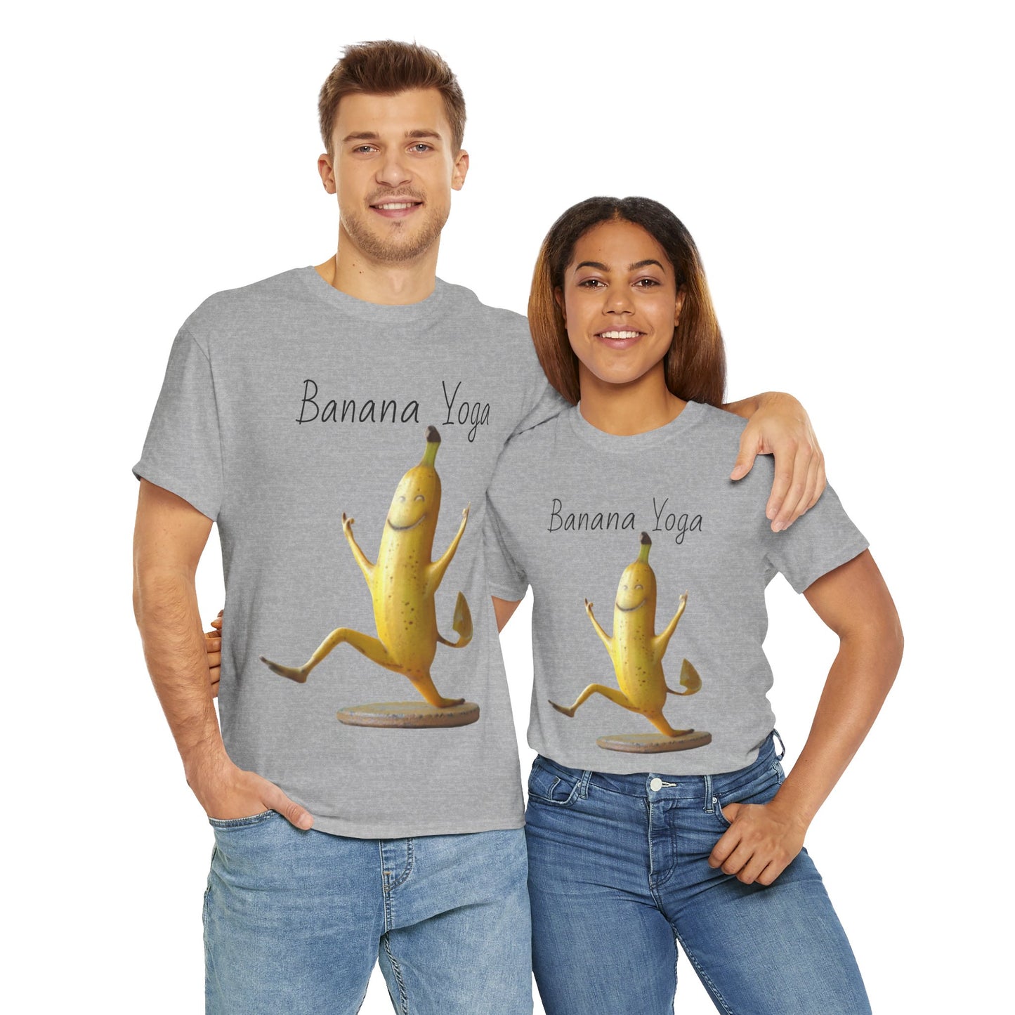 Banana Yoga2 Unisex Heavy Cotton Tee