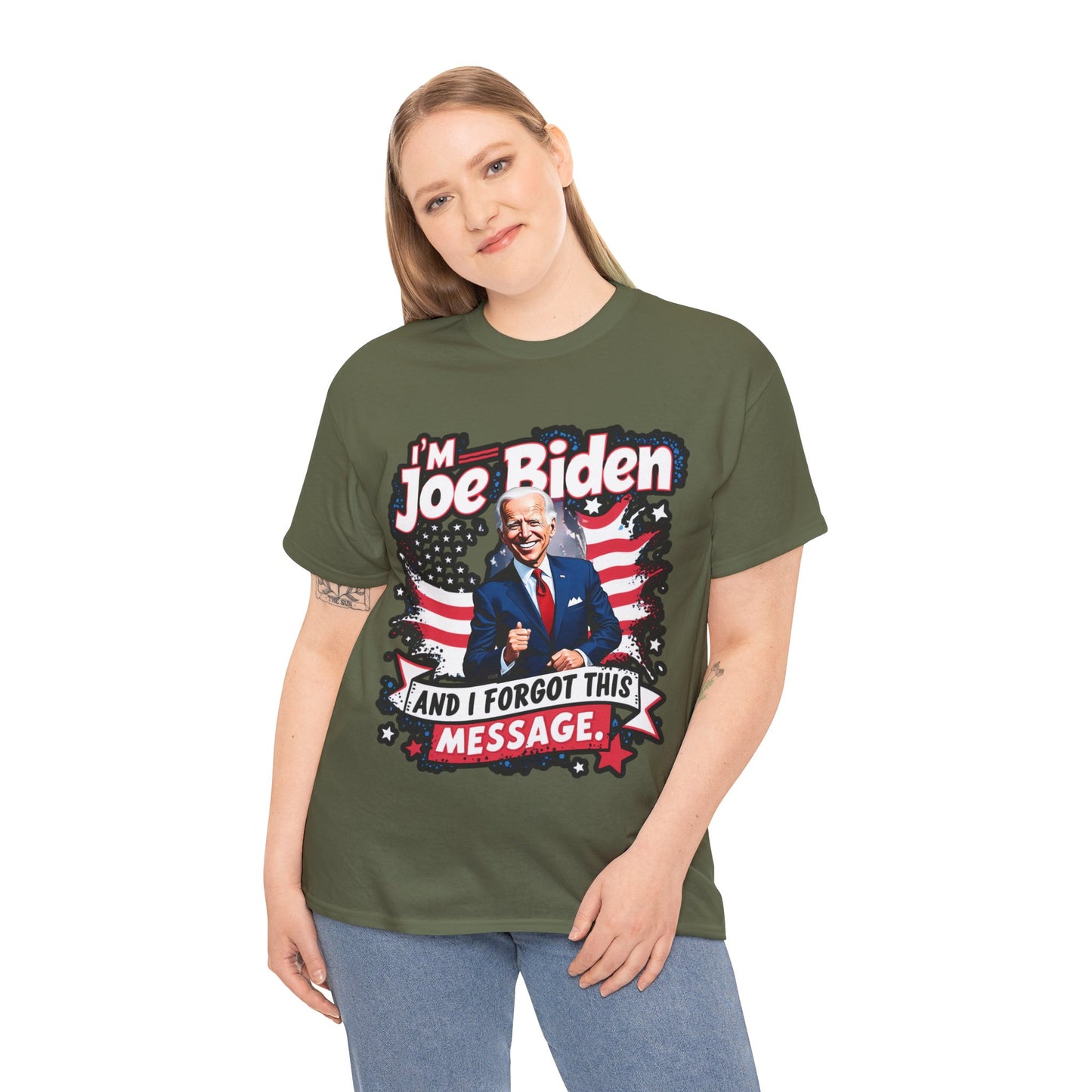 Biden I Forgot Unisex Heavy Cotton Tee