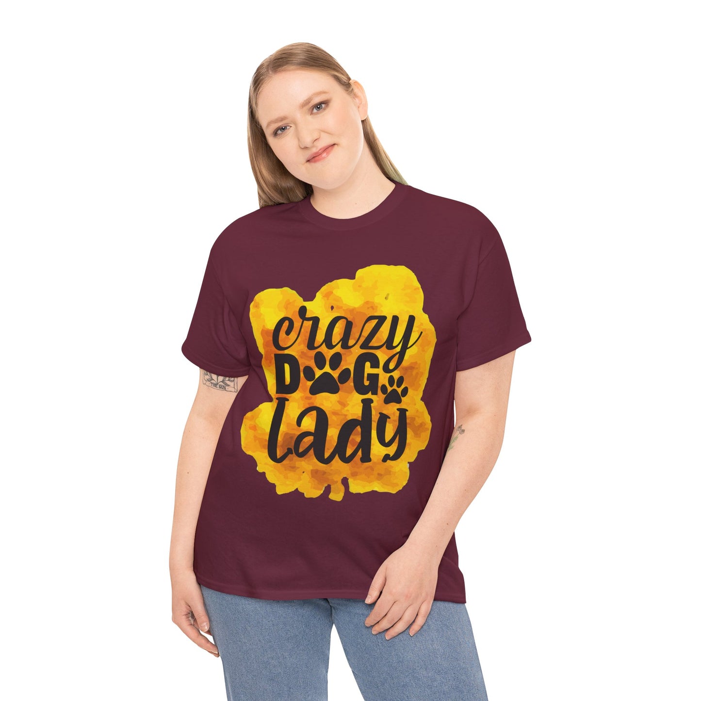 Crazy Dog Lady Unisex Heavy Cotton Tee