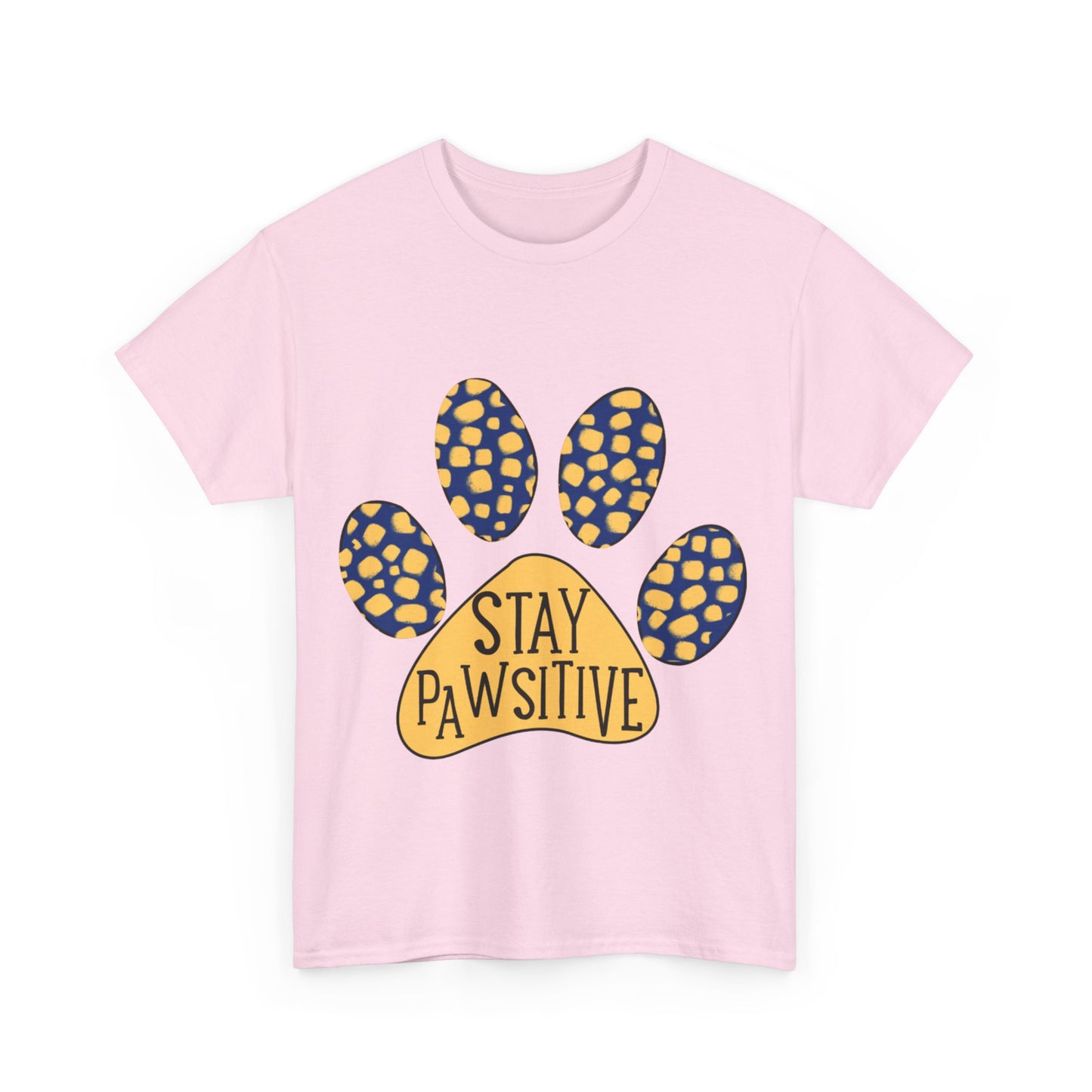 Stay Pawsitive Unisex Heavy Cotton Tee