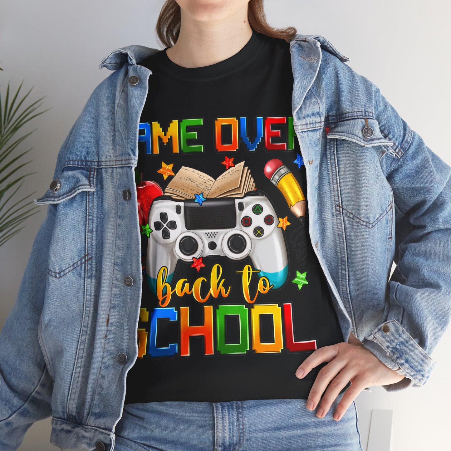 Game Over Back To School Unisex Cotton Tee