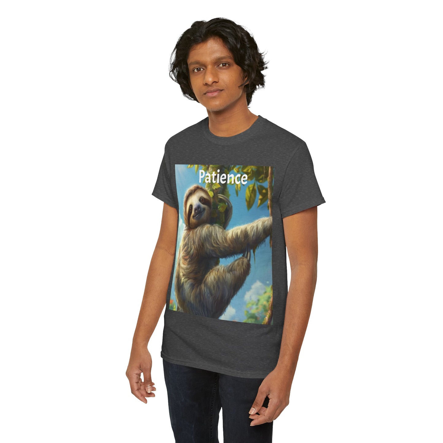 Sloth Patience Unisex Heavy Cotton Tee