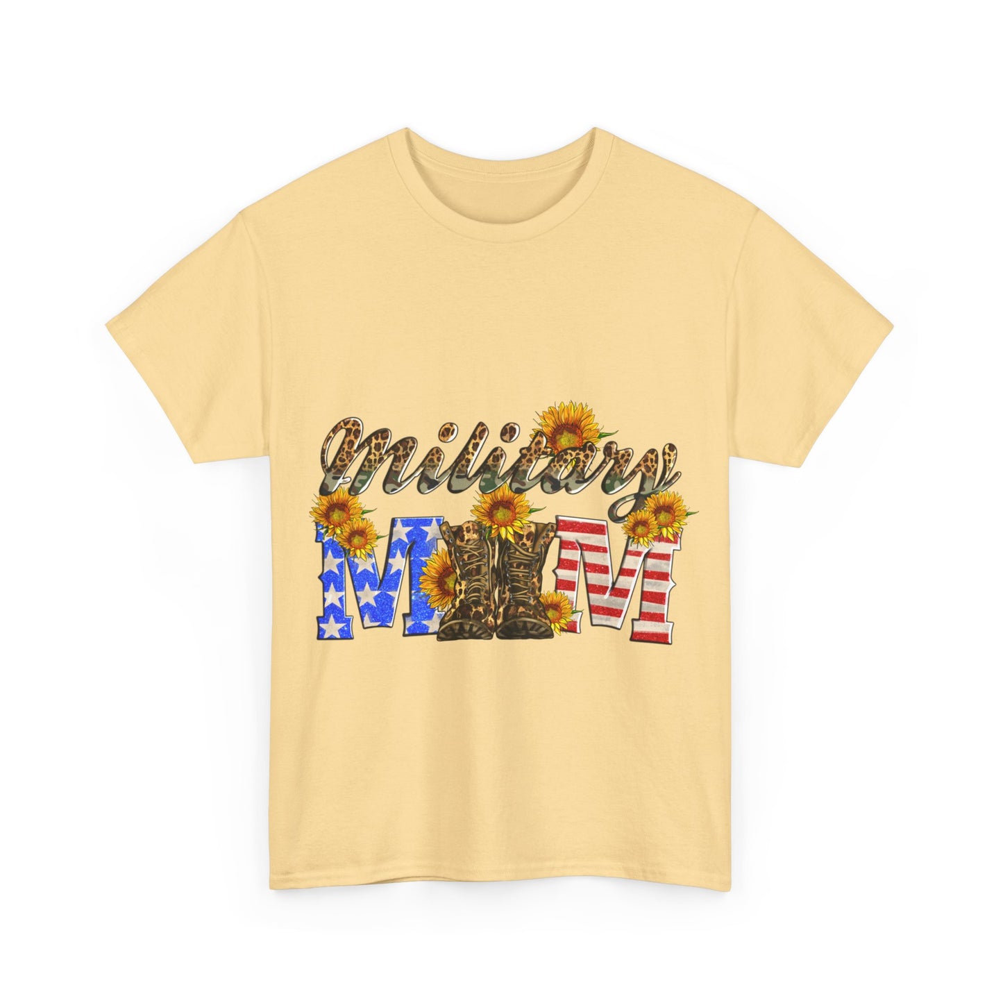 Military Mom Unisex Heavy Cotton Tee