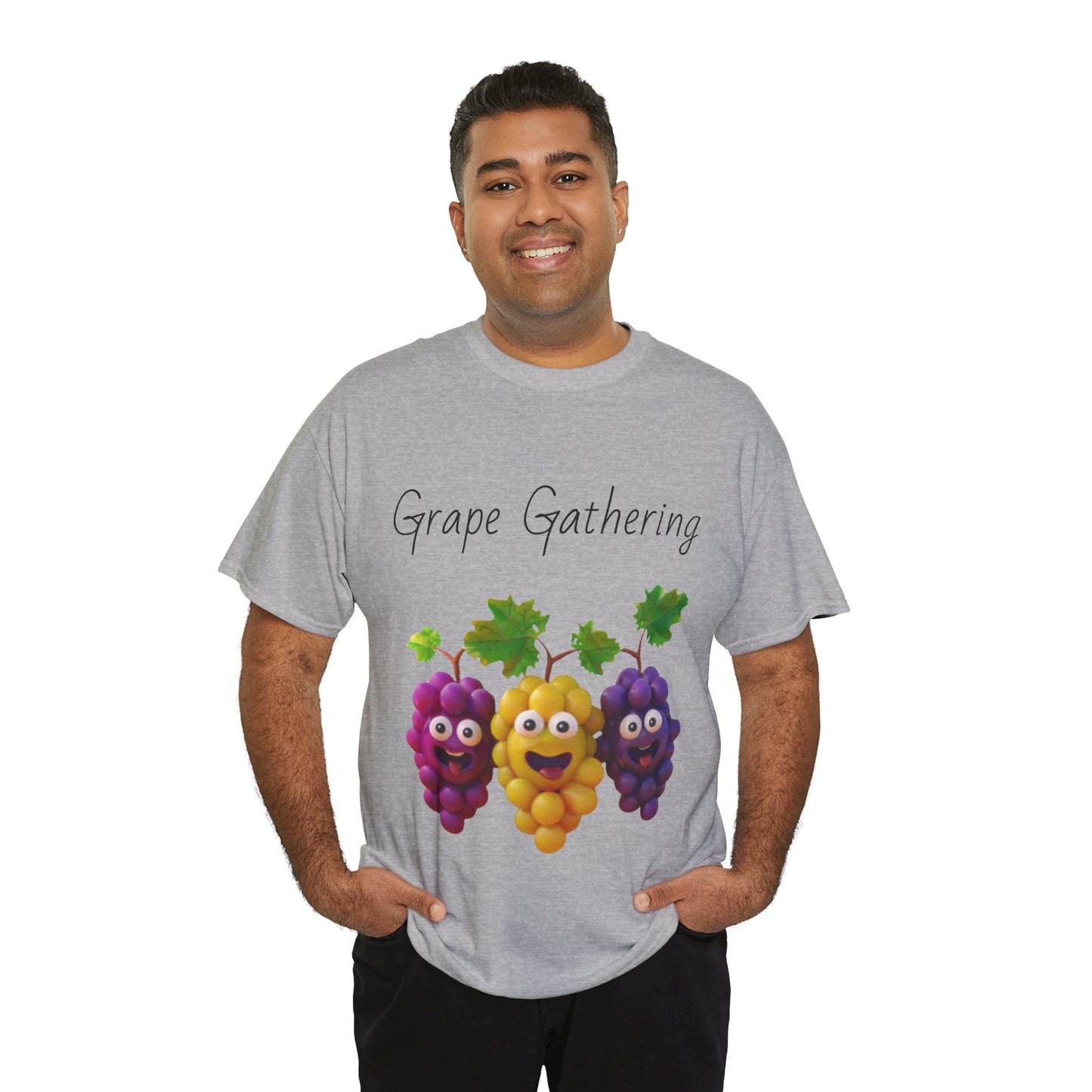 Grape Gathering Unisex Heavy Cotton Tee