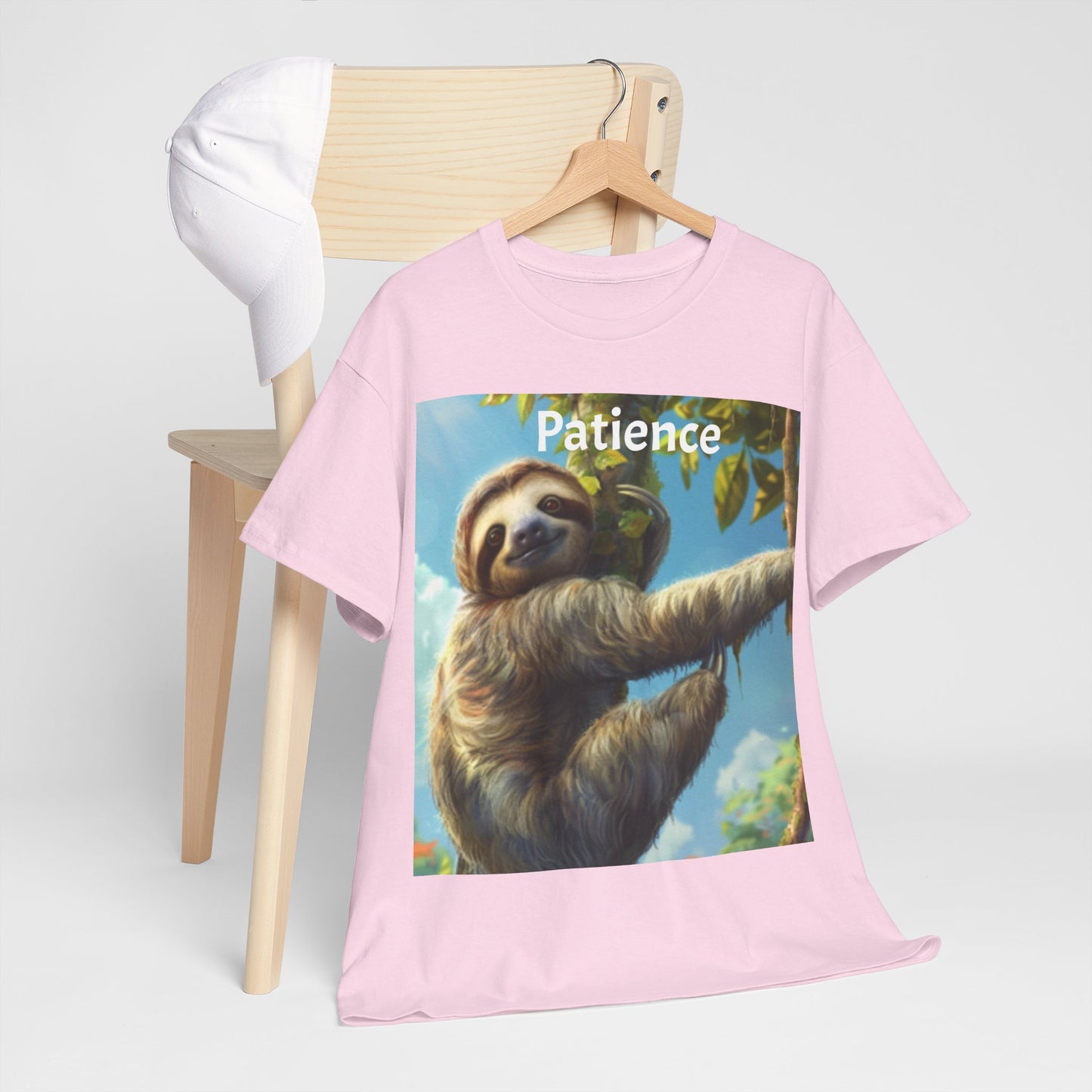 Sloth Patience Unisex Heavy Cotton Tee