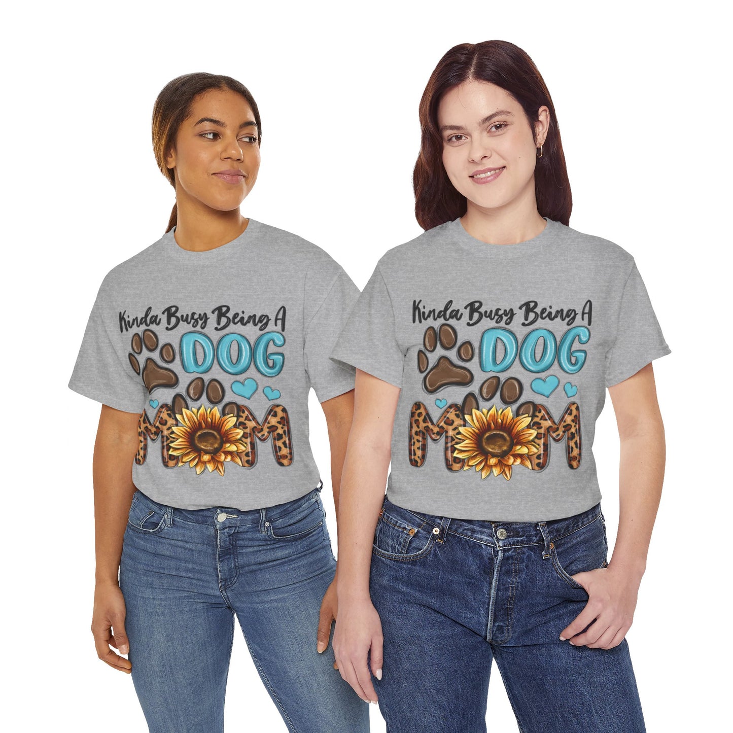 Busy Being A Dog Mom Unisex Heavy Cotton Tee