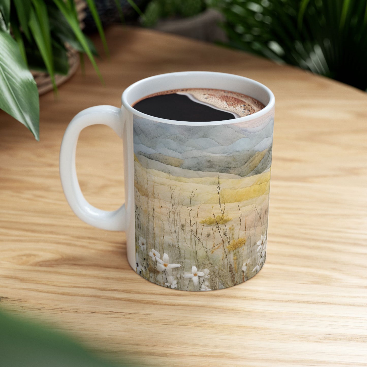 Mountain Plain Ceramic Mug, (11oz, 15oz)