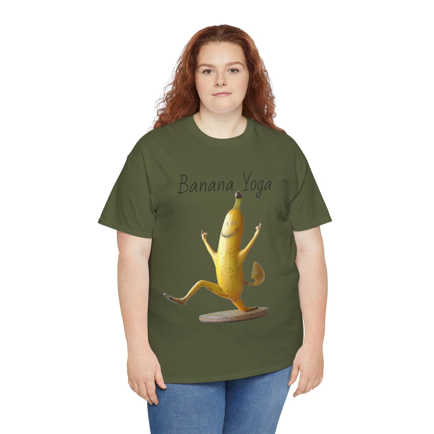 Banana Yoga2 Unisex Heavy Cotton Tee