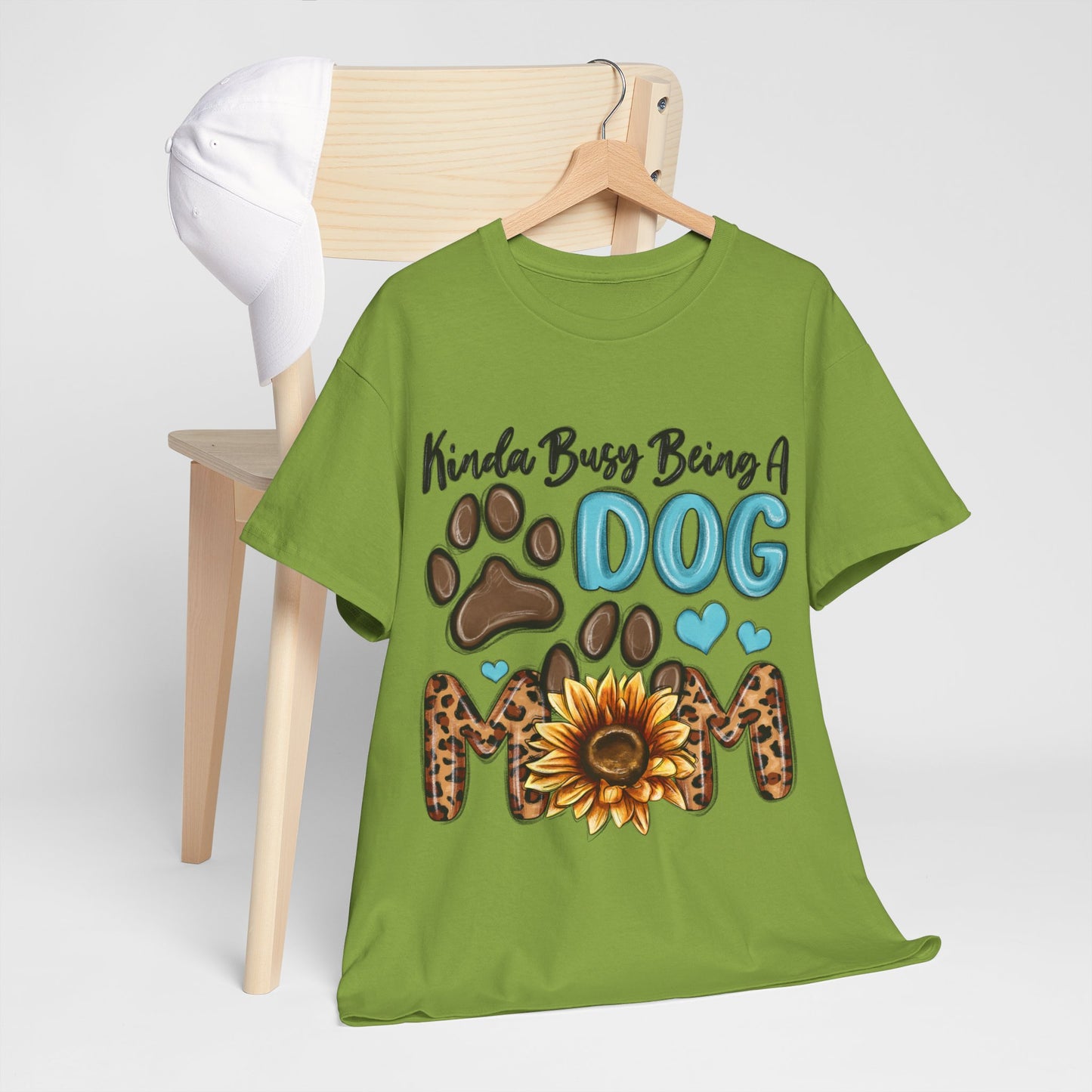 Busy Being A Dog Mom Unisex Heavy Cotton Tee