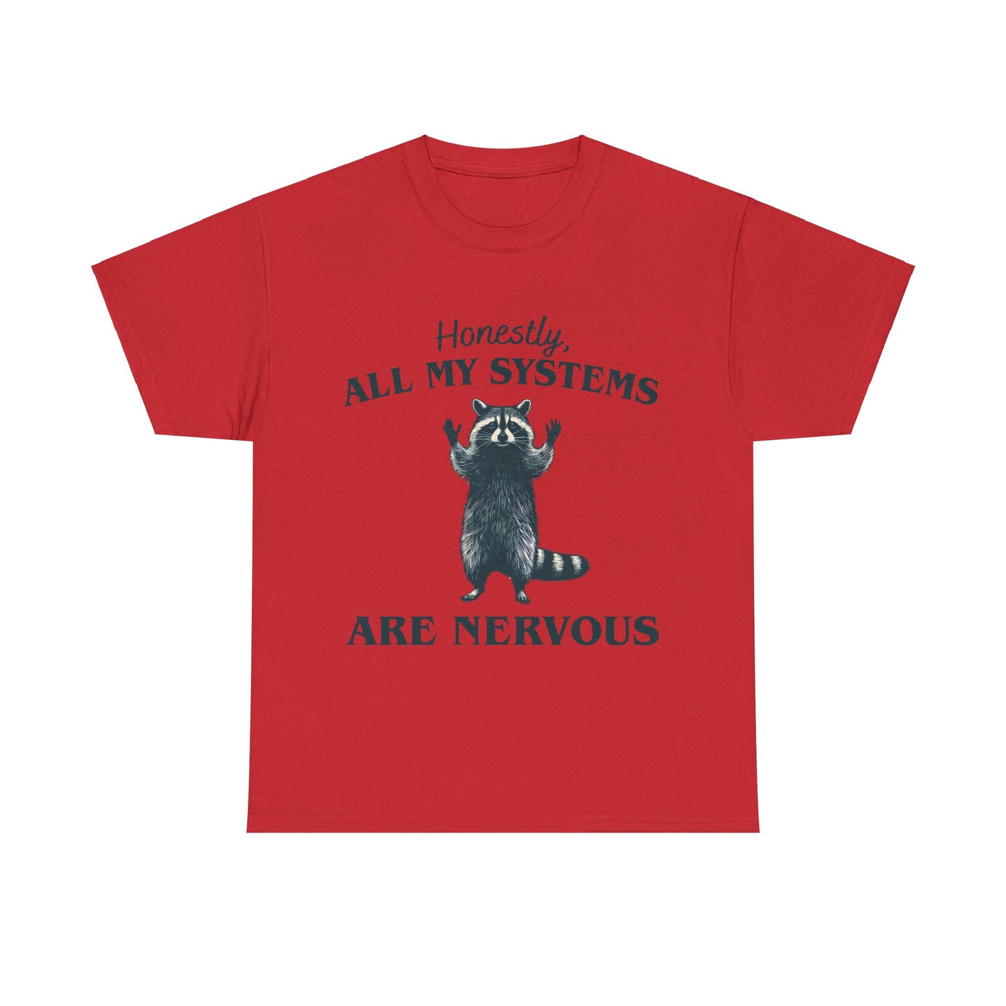 Nervous Racoon Unisex Heavy Cotton Tee