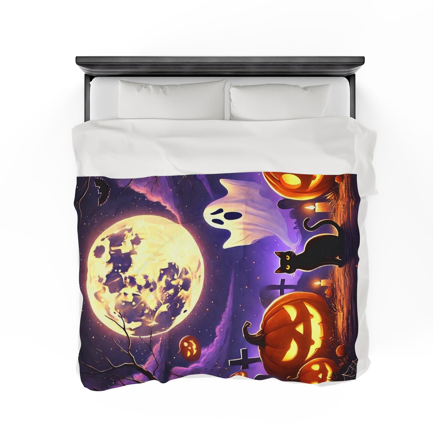 Spooky Halloween Blanket Velveteen Plush Blanket