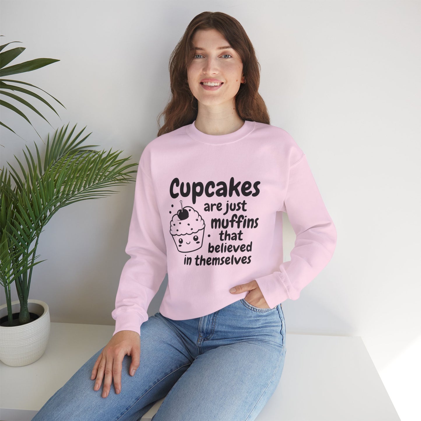 Cupcakes are Muffins Unisex Heavy Blend™ Crewneck Sweatshirt