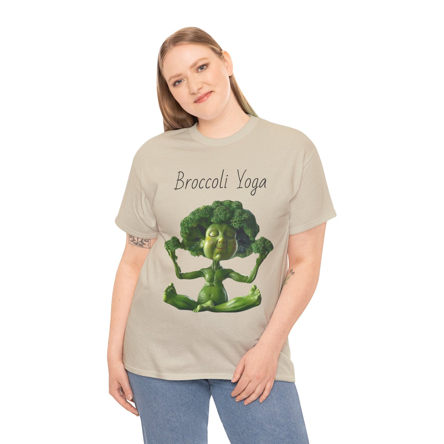 Broccoli Yoga Unisex Heavy Cotton Tee