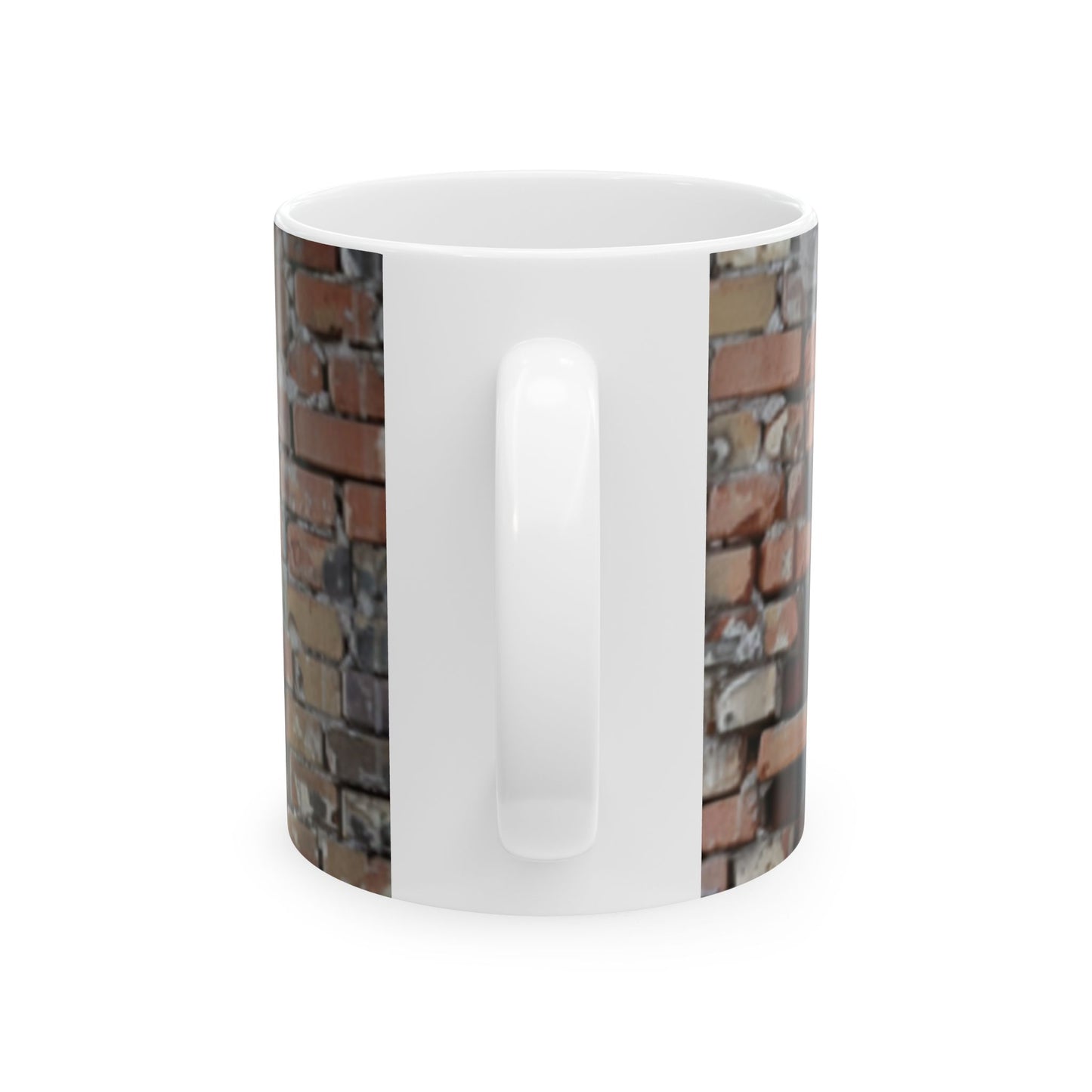 Bookshelf in Wall Ceramic Mug, (11oz, 15oz)