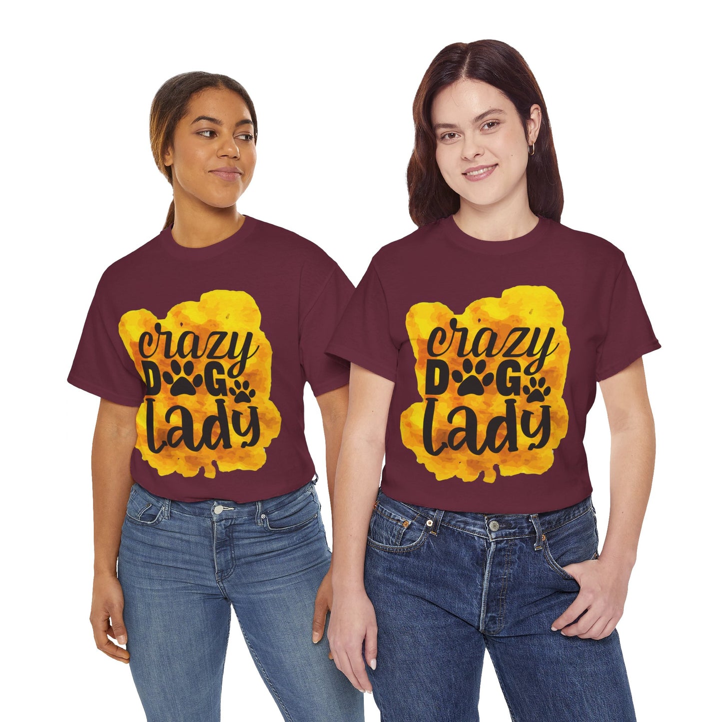 Crazy Dog Lady Unisex Heavy Cotton Tee