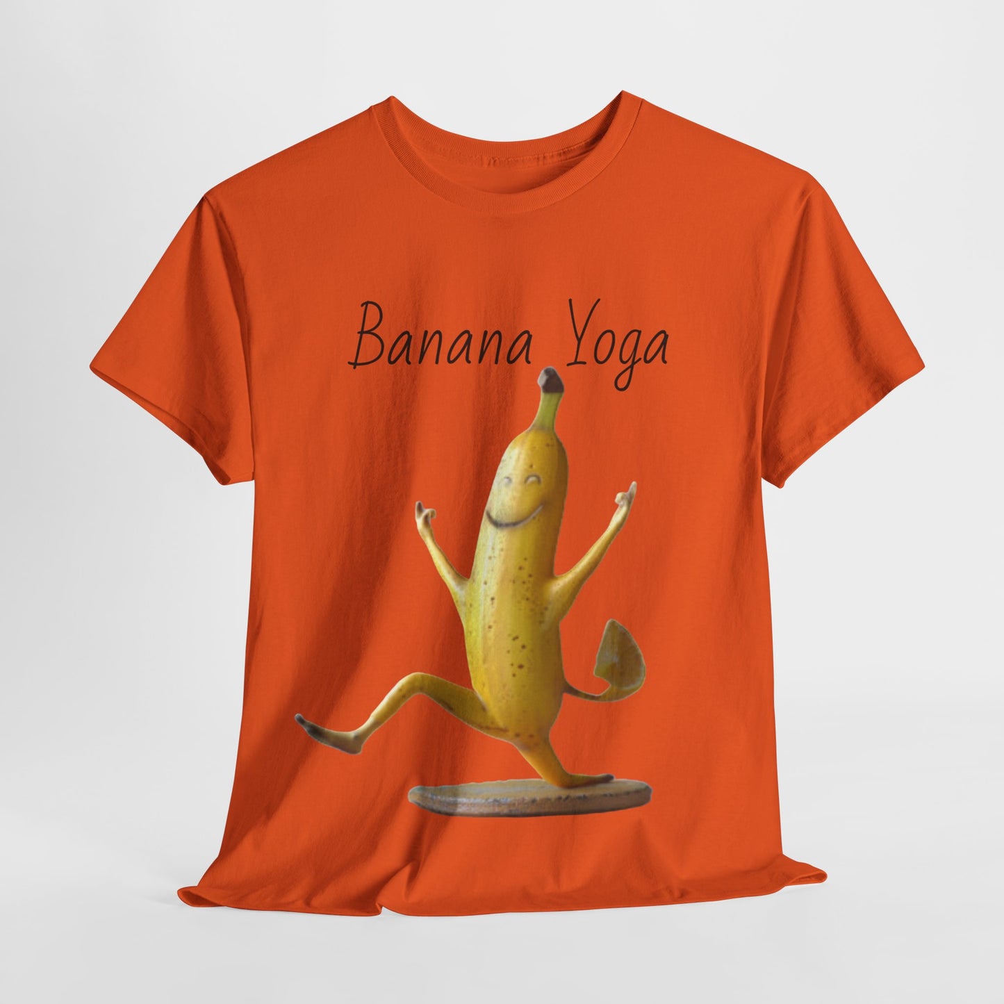 Banana Yoga2 Unisex Heavy Cotton Tee