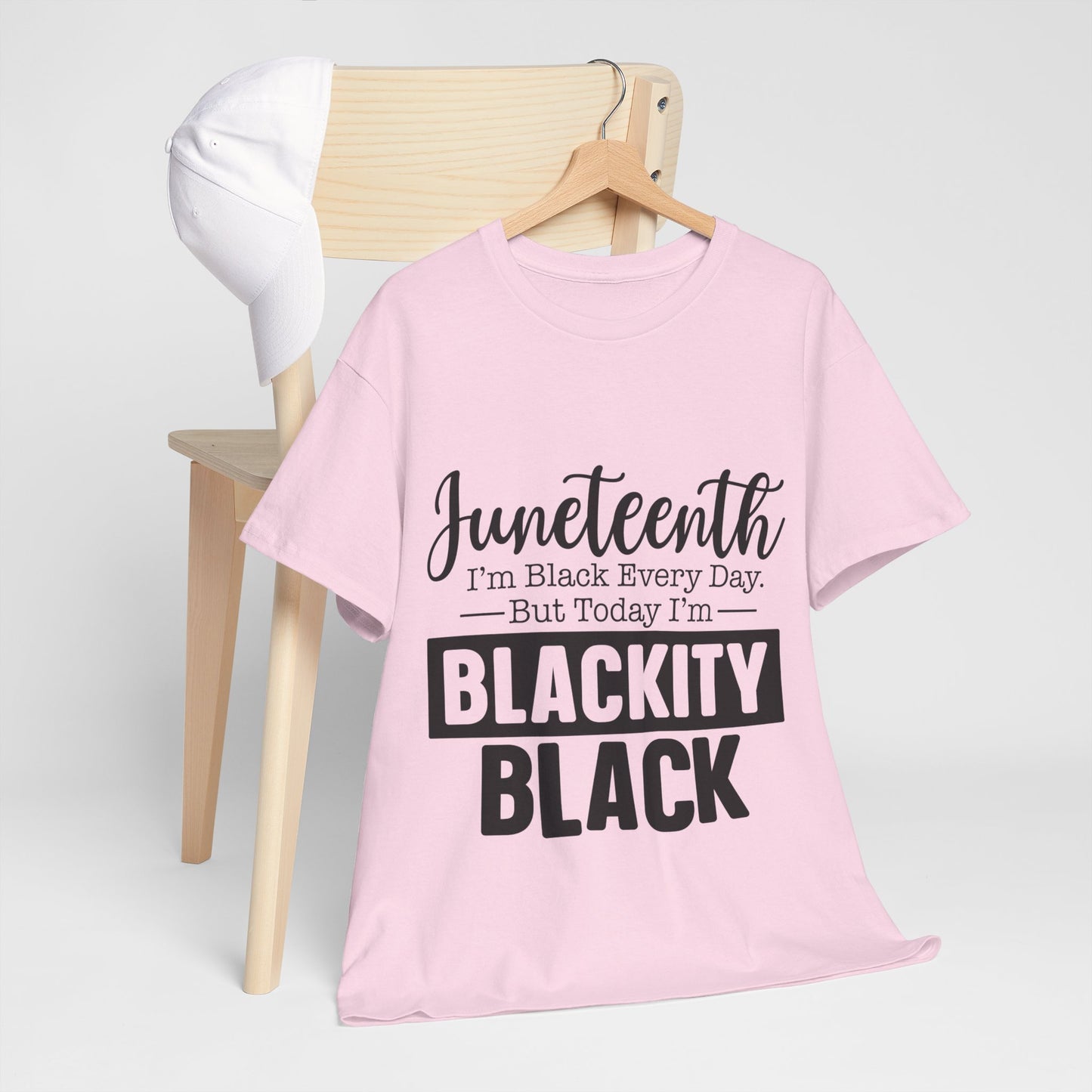 Juneteenth Black Everyday Unisex Heavy Cotton Tee