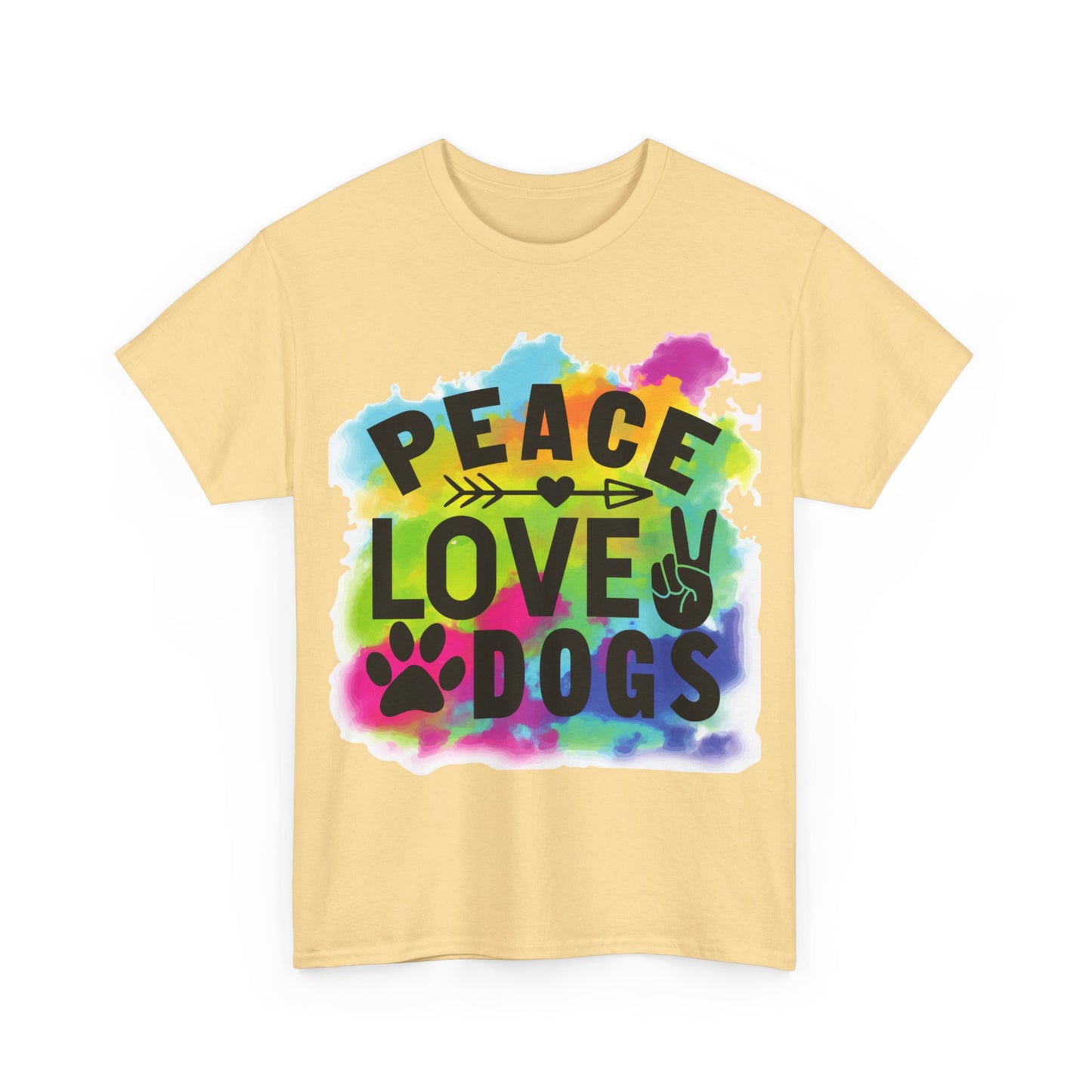 Peace Love Dogs Unisex Heavy Cotton Tee