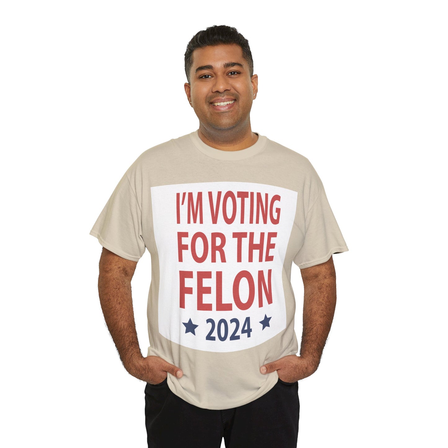 Voting For A Felon Unisex Heavy Cotton Tee