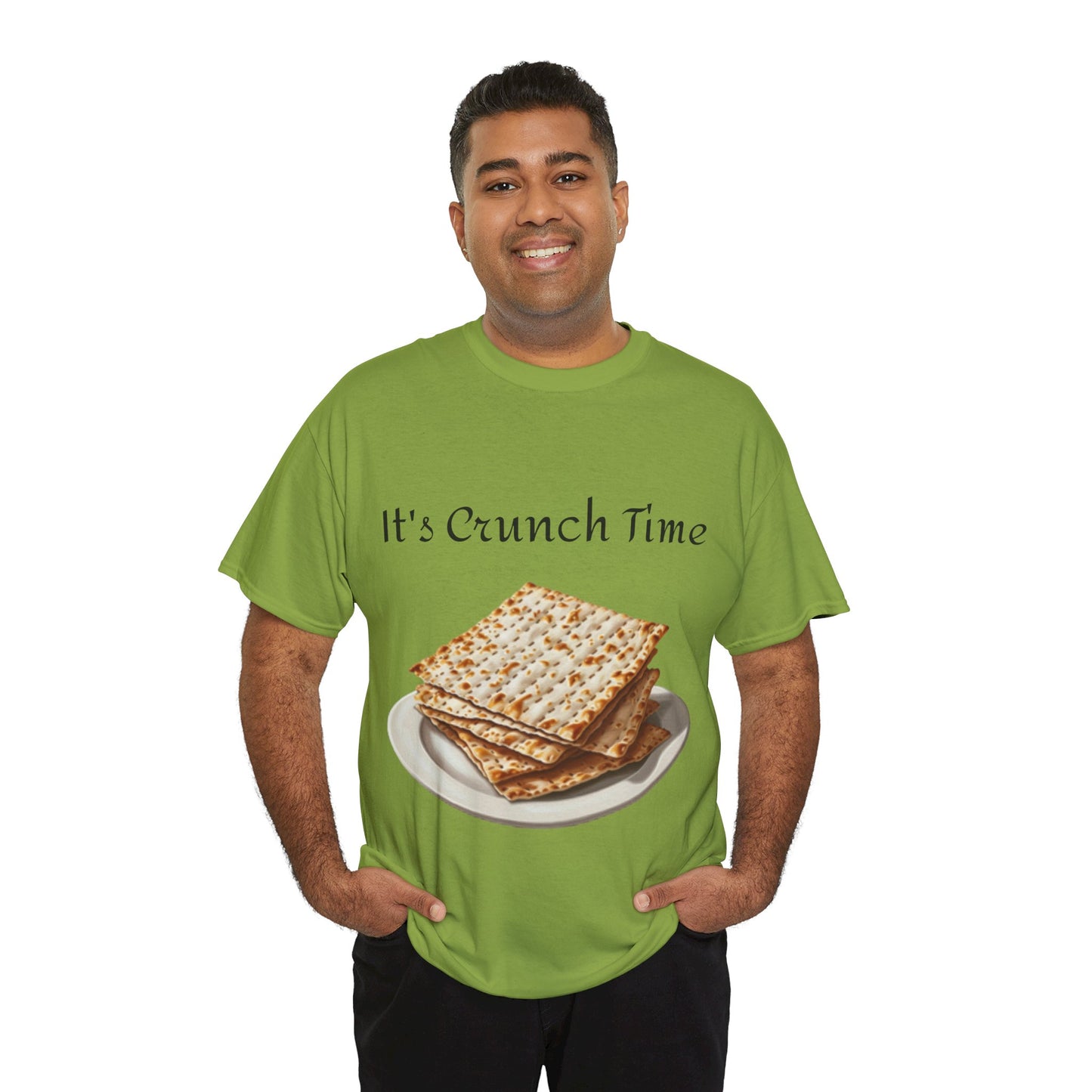 It's Crunch Time Matza Unisex Heavy Cotton Tee