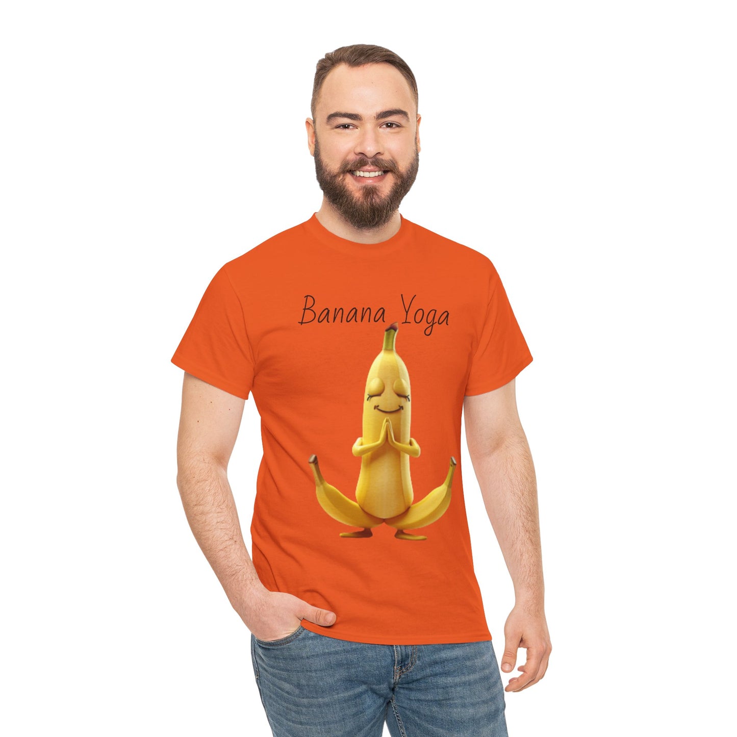 Banana Yoga Unisex Heavy Cotton Tee