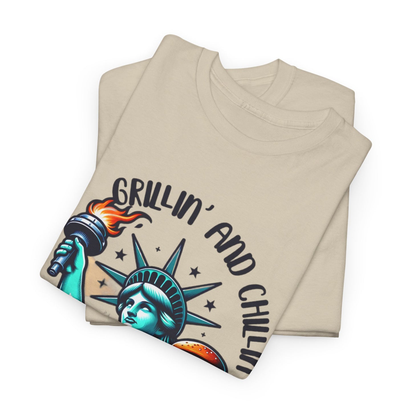 Grillin' Unisex Heavy Cotton Tee