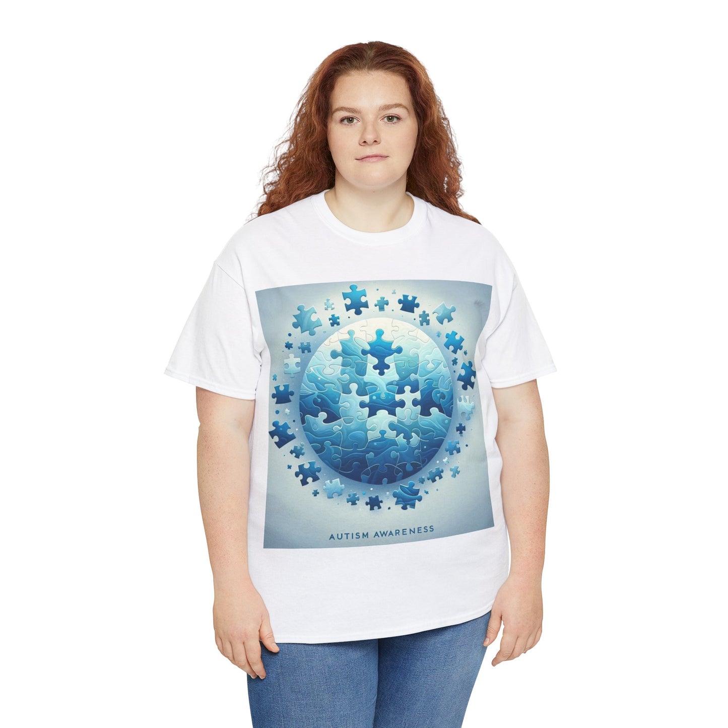 Autism Globe Unisex Heavy Cotton Tee