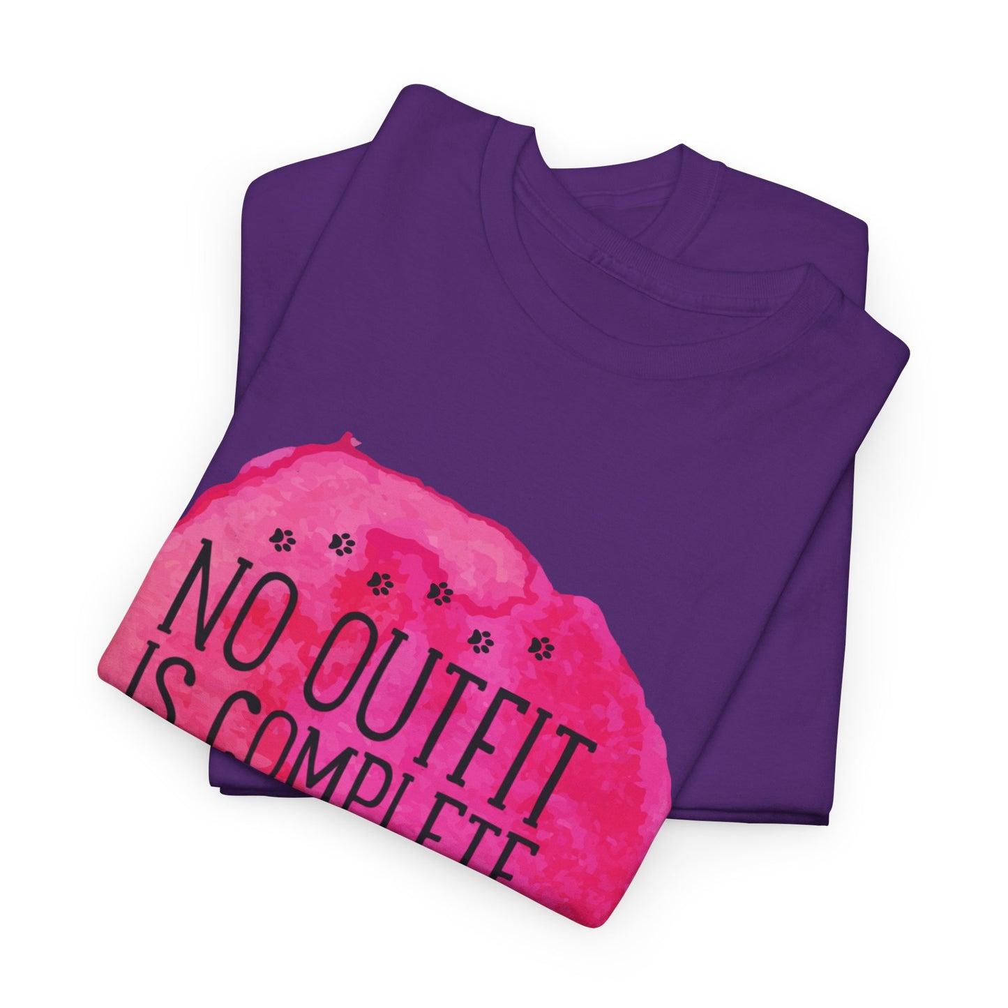 No Outfit Is Complete Without Dog Hair Unisex Heavy Cotton Tee