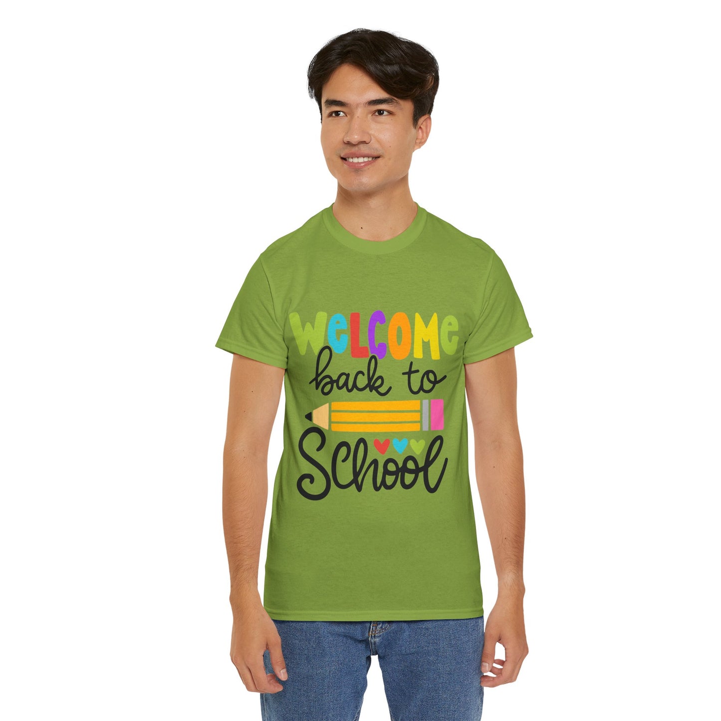 Welcome Back To School Unisex Heavy Cotton Tee