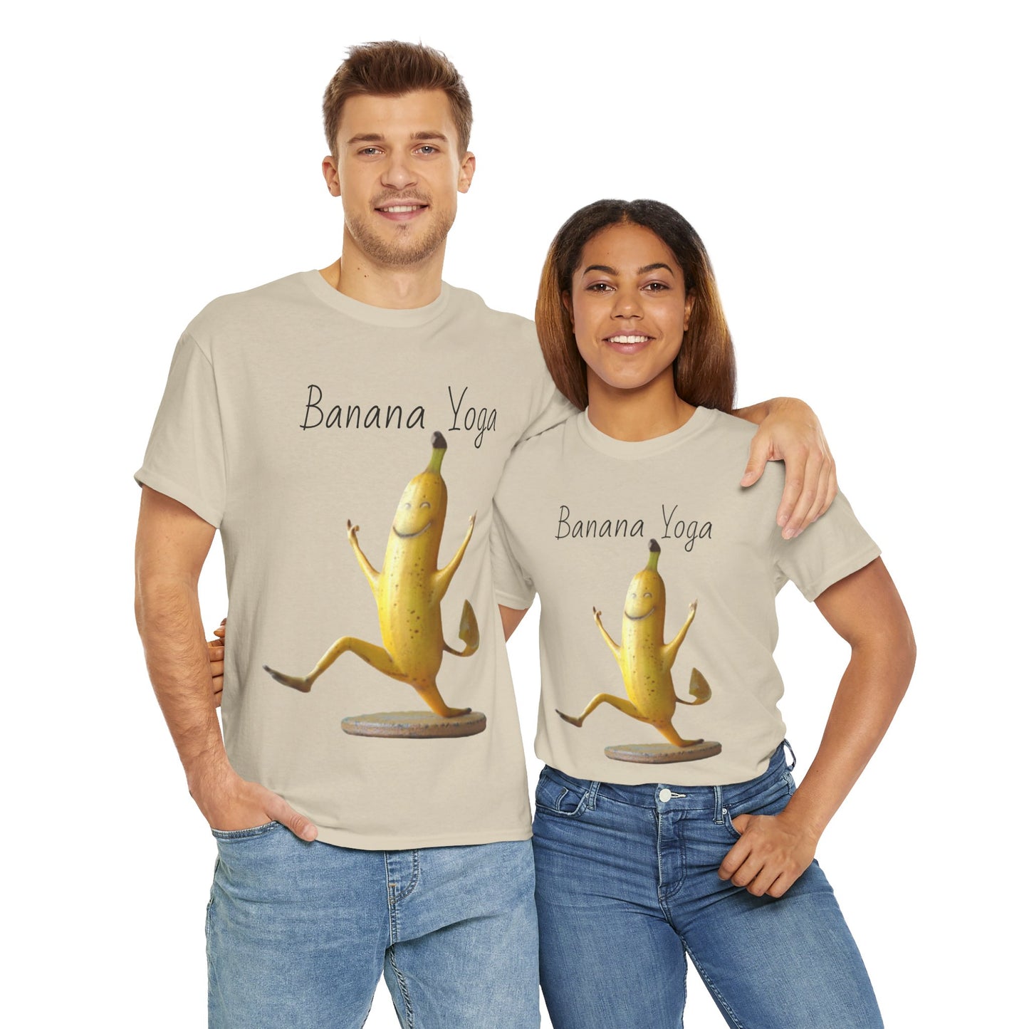 Banana Yoga2 Unisex Heavy Cotton Tee