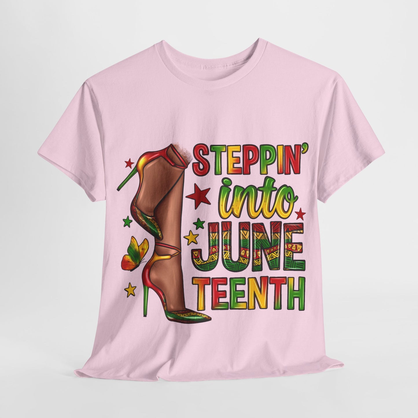 Stepping Into Juneteenth Unisex Heavy Cotton Tee