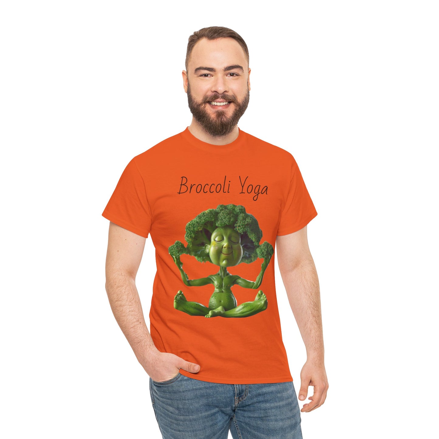 Broccoli Yoga Unisex Heavy Cotton Tee