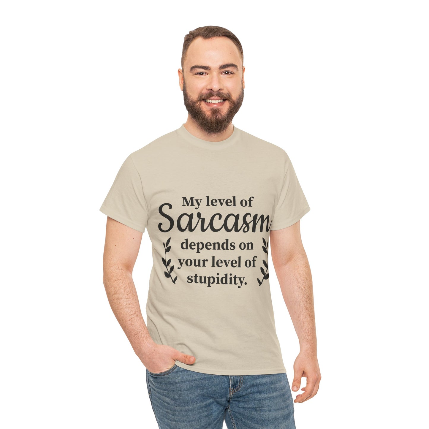 My Level Of Sarcasm Unisex Heavy Cotton Tee