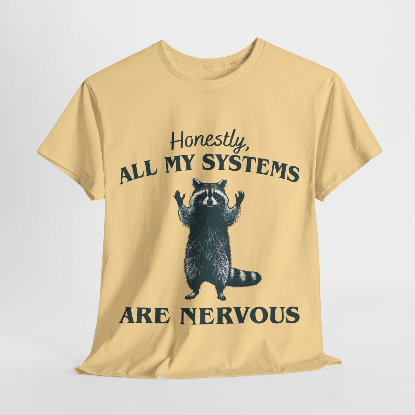 Nervous Racoon Unisex Heavy Cotton Tee