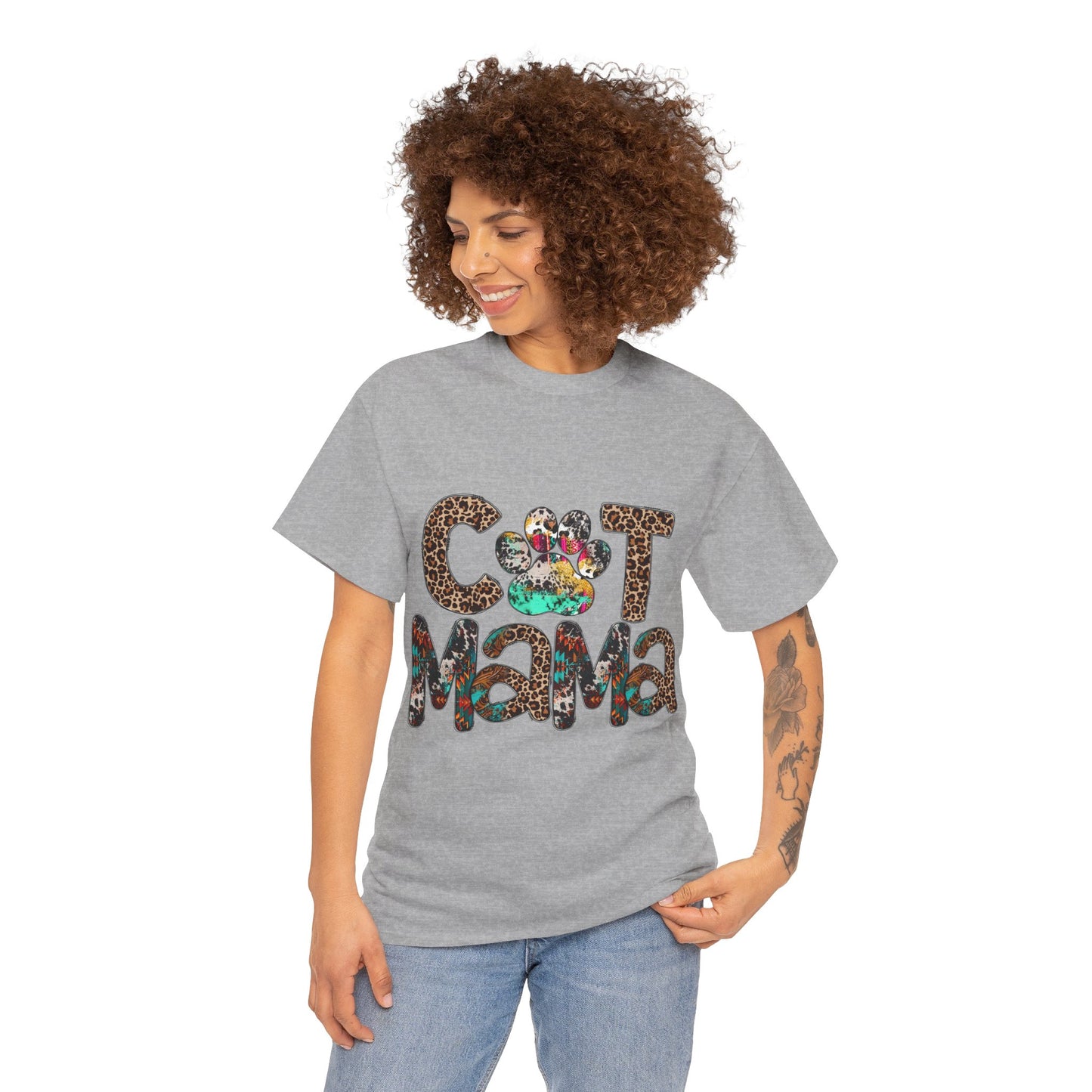 Cat Mama2 Unisex Heavy Cotton Tee