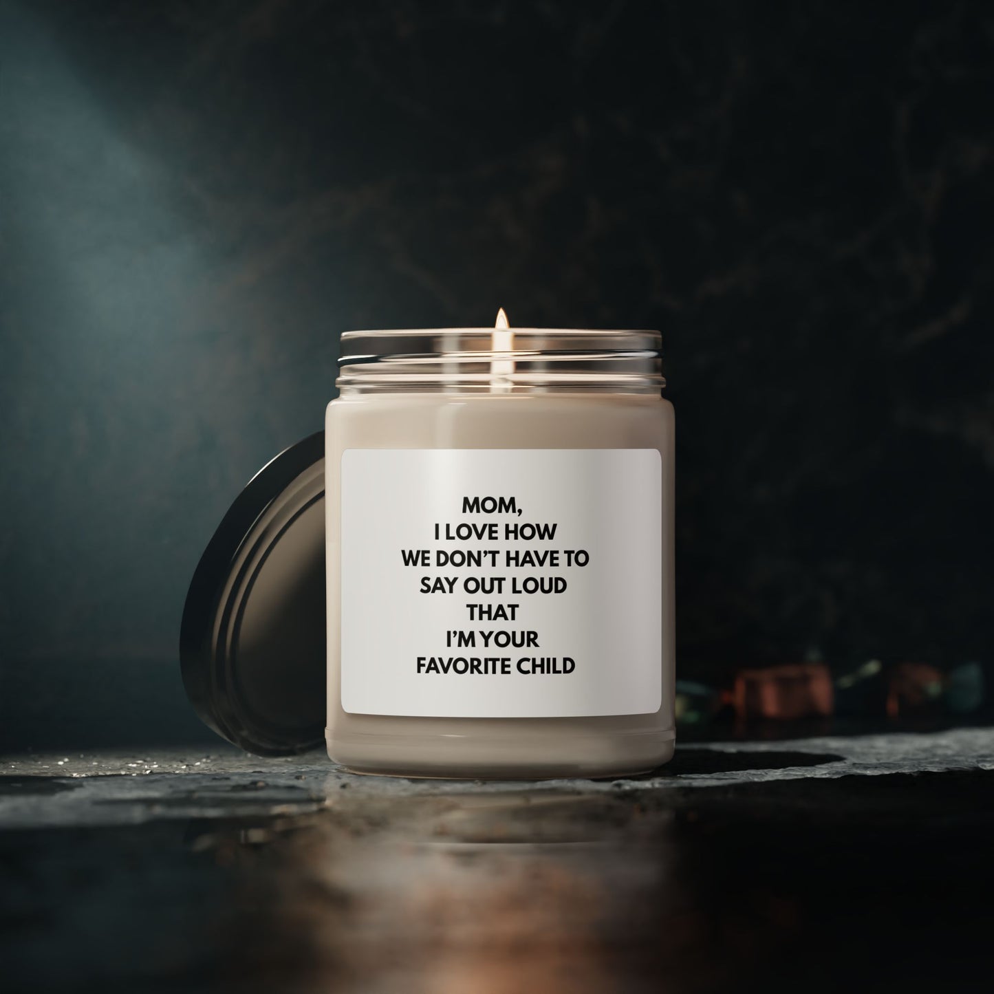 Mom Scented Soy Candle - Favorite Child Gift for Mother's Day