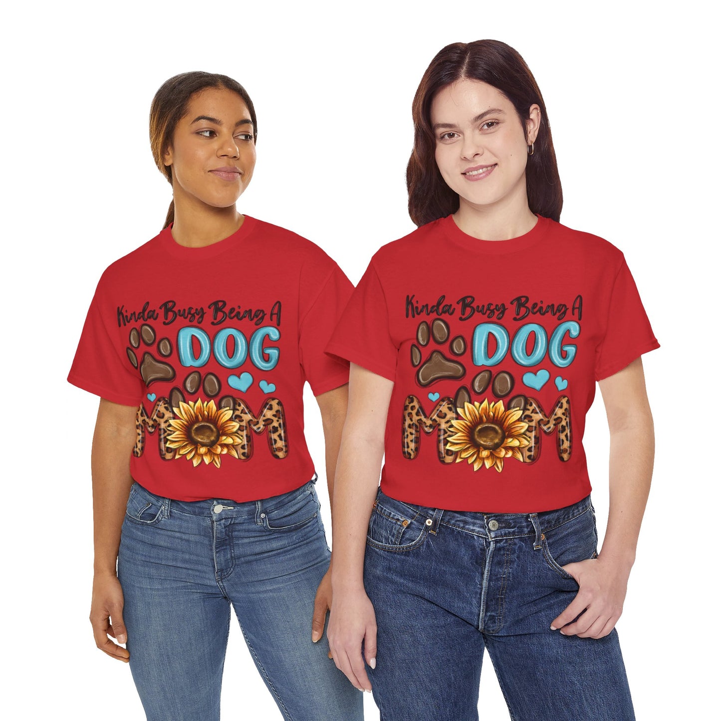 Busy Being A Dog Mom Unisex Heavy Cotton Tee