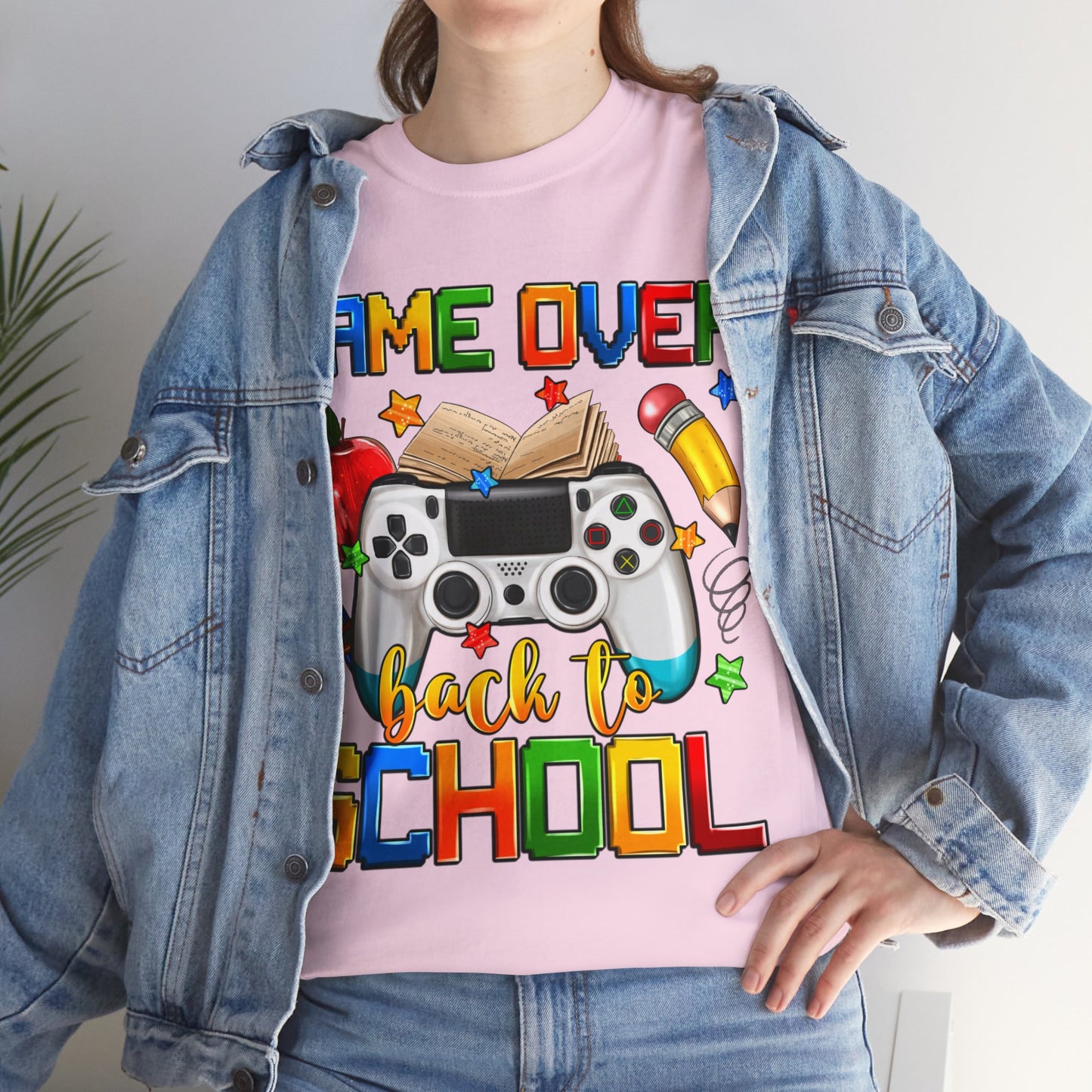 Game Over Back To School Unisex Cotton Tee