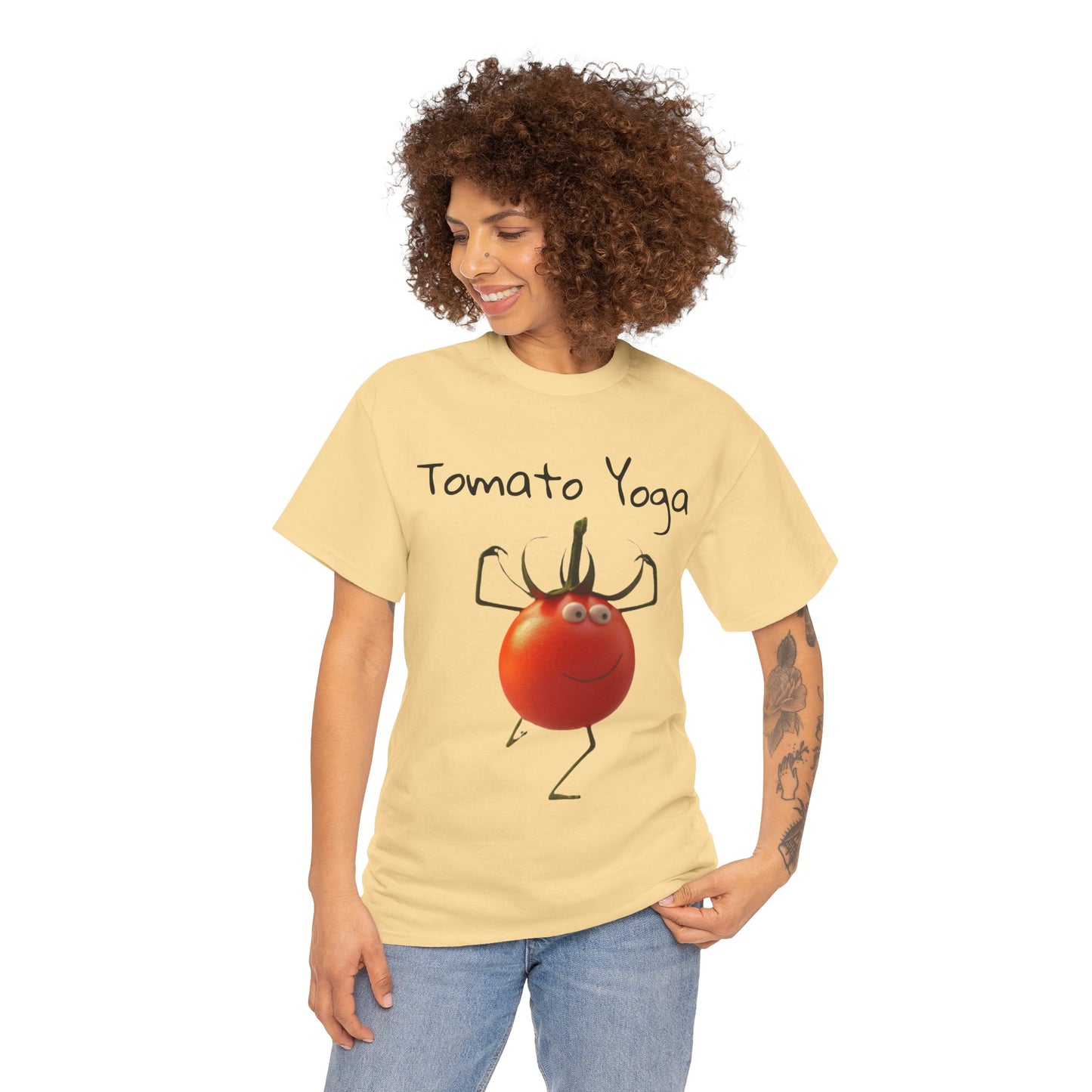 Tomato Yoga Unisex Heavy Cotton Tee