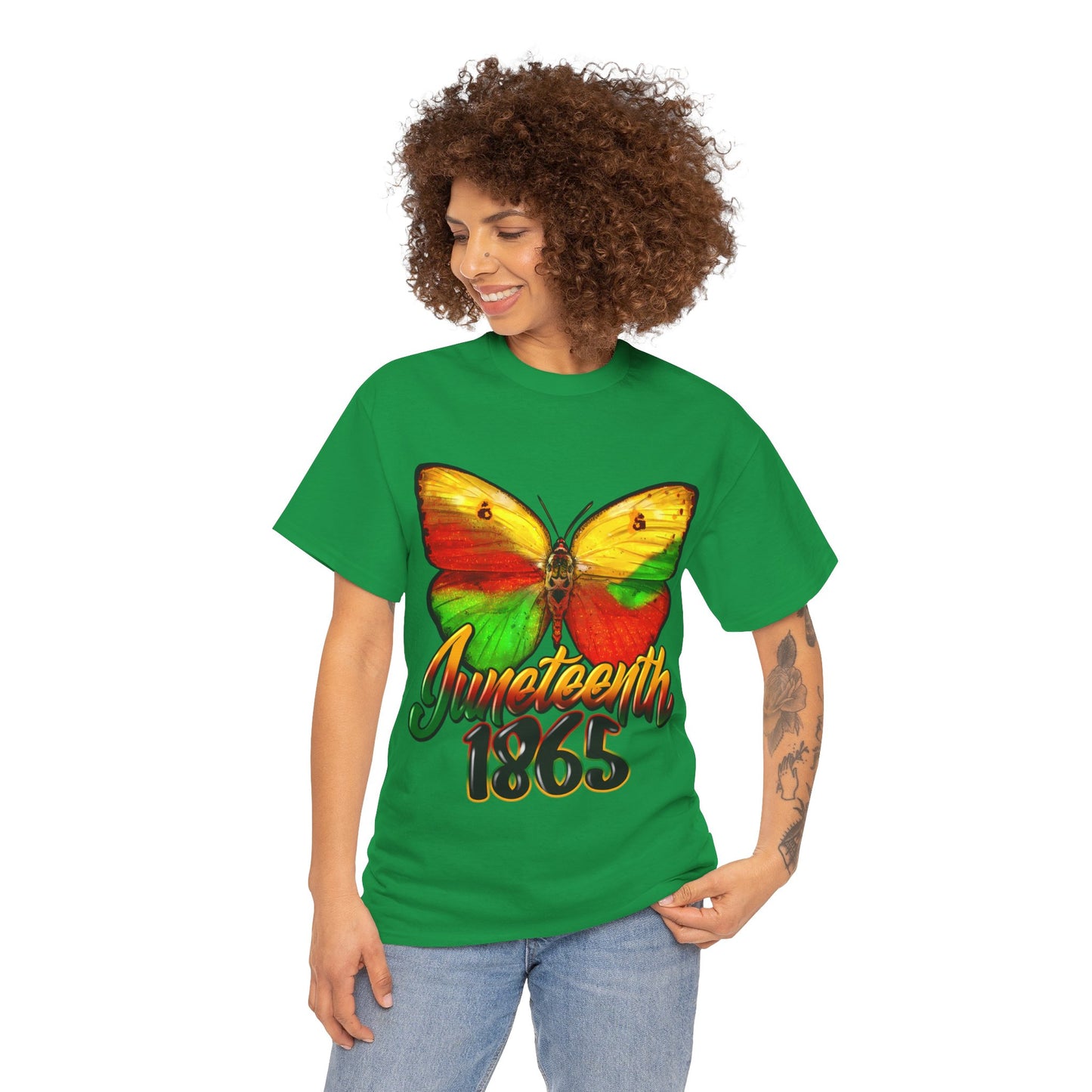 Juneteenth Butterfly Unisex Heavy Cotton Tee