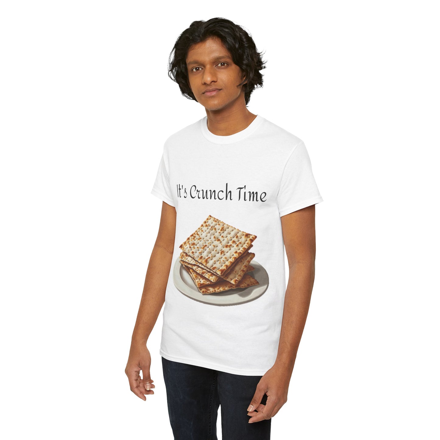 It's Crunch Time Matza Unisex Heavy Cotton Tee