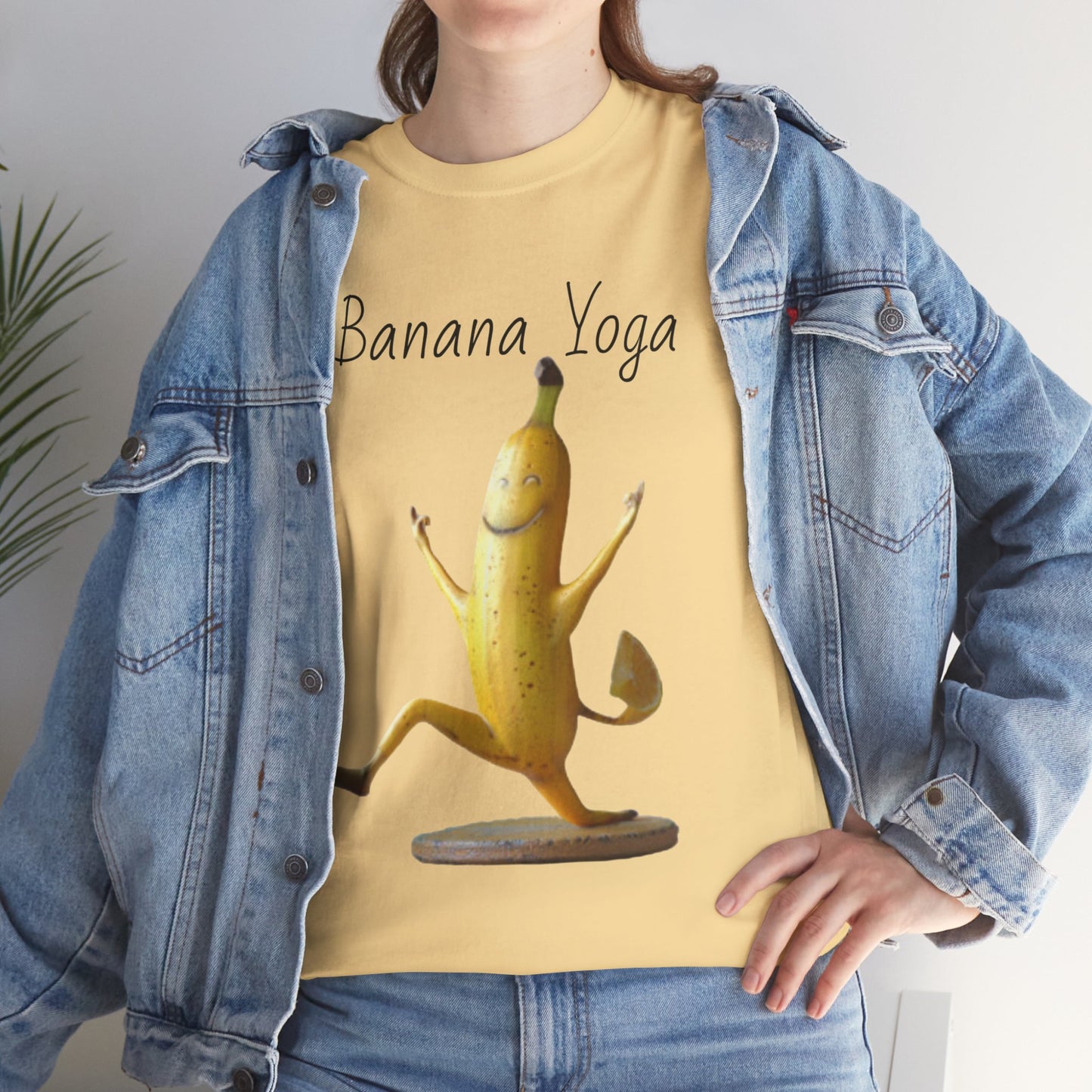 Banana Yoga2 Unisex Heavy Cotton Tee